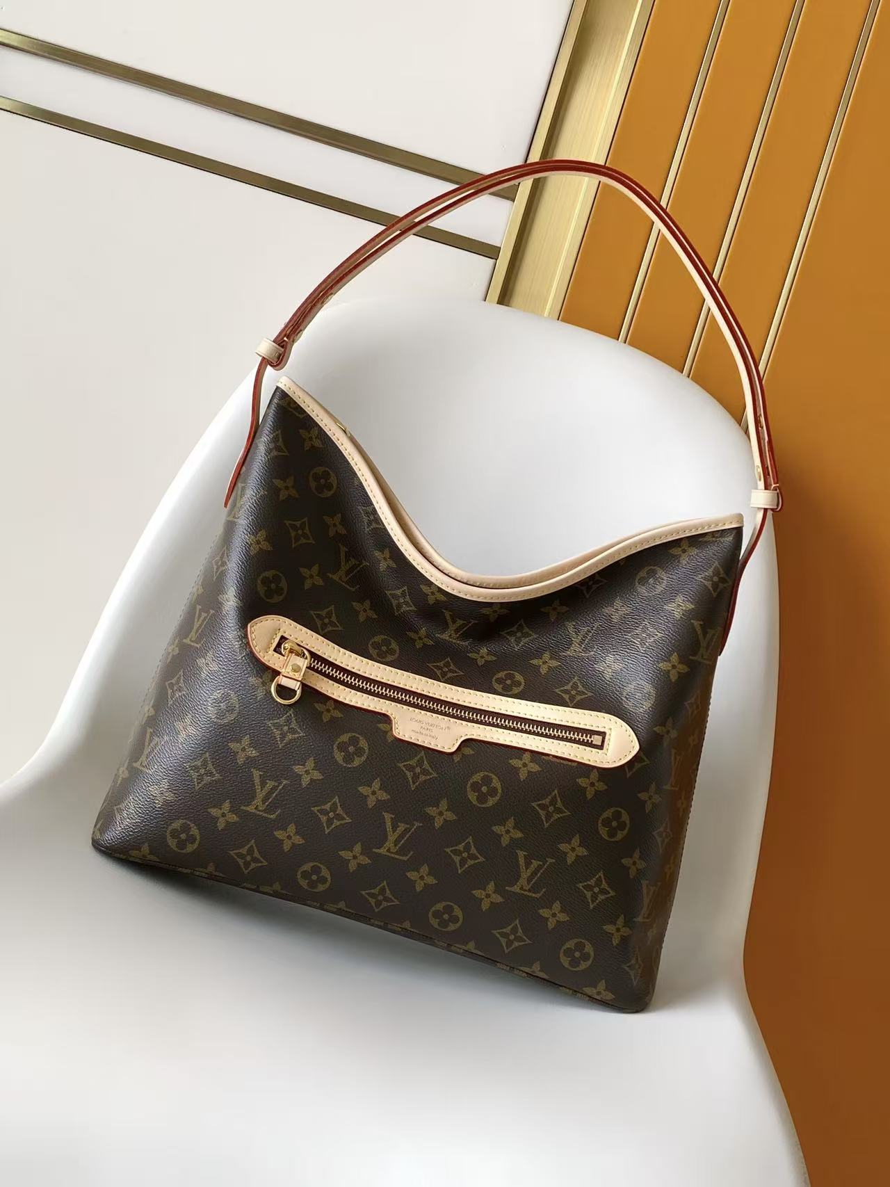 Louis Vuitton LV Capucines Mini Handbag Premium Canvas LV Logo Detail Weekend Getaway Luxury Designer